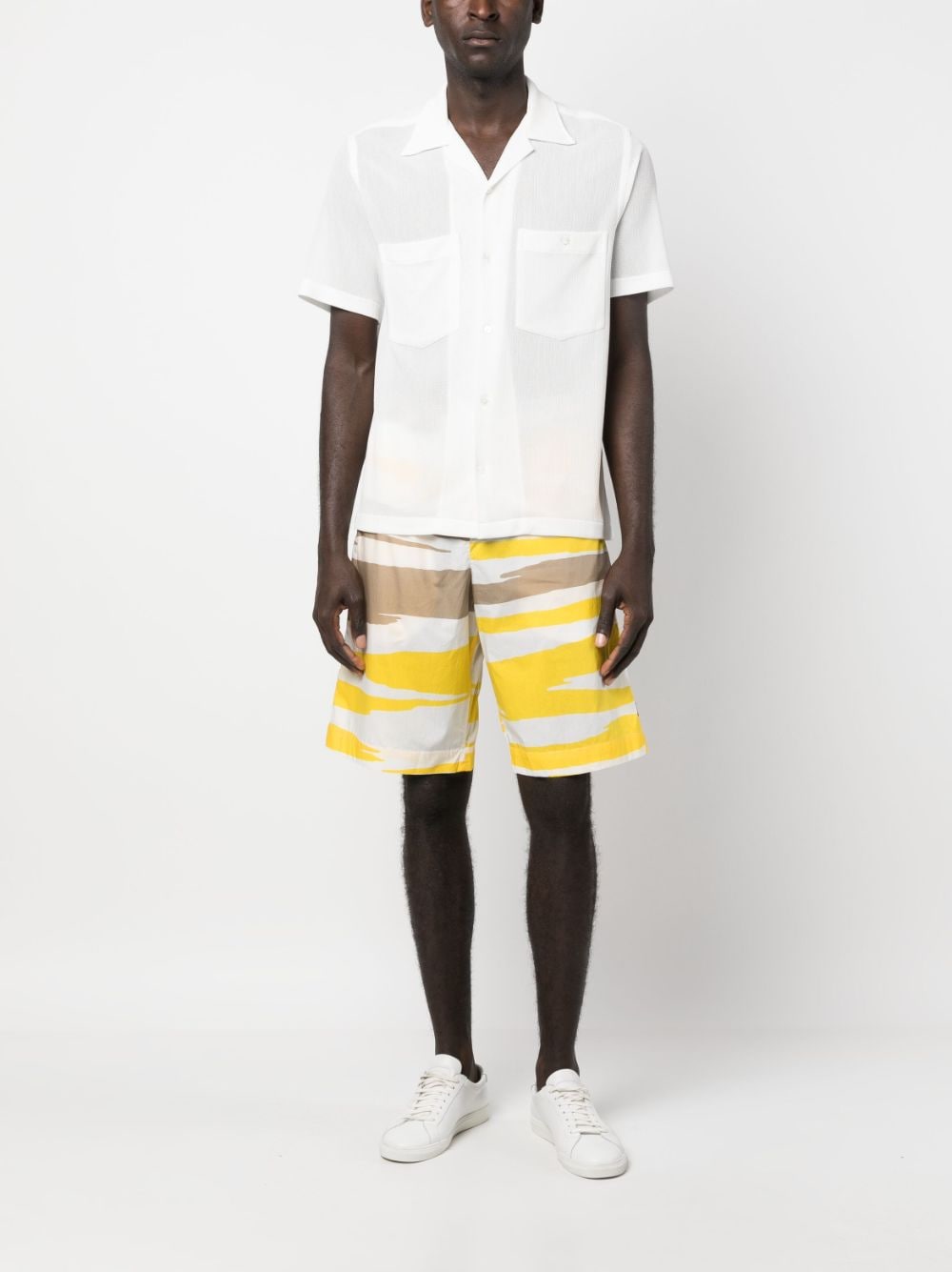 Missoni Bermuda shorts met print - Geel