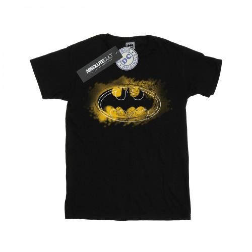 DC Comics Boys Batman Spray Logo T-Shirt