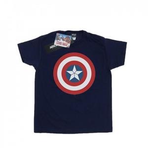 Marvel Girls Captain America Civil War Shield Cotton T-Shirt
