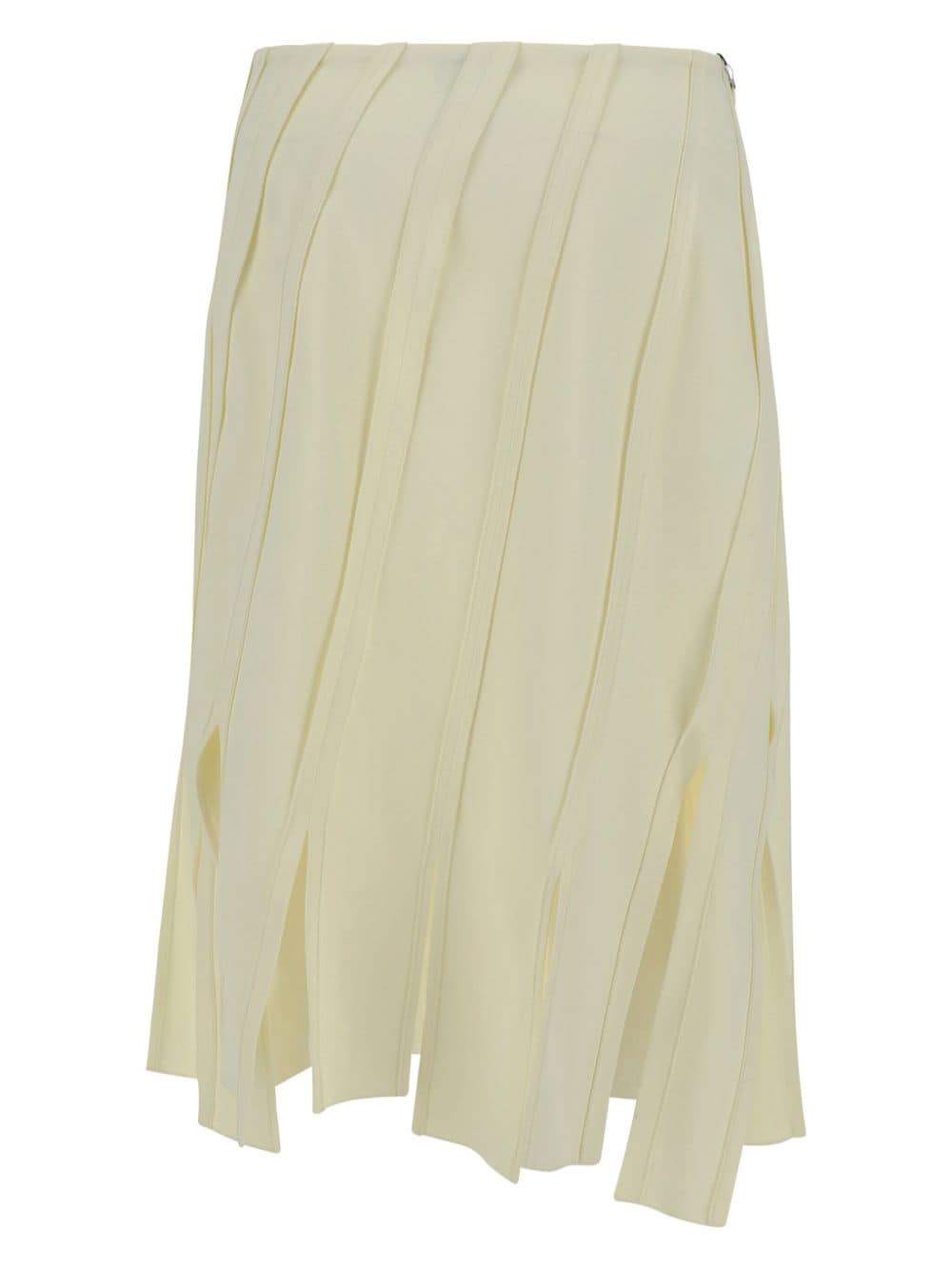 Bottega Veneta draped high-waisted midi skirt - Beige