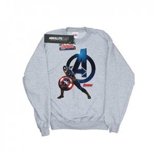 Marvel Girls Captain America Pose Sweatshirt
