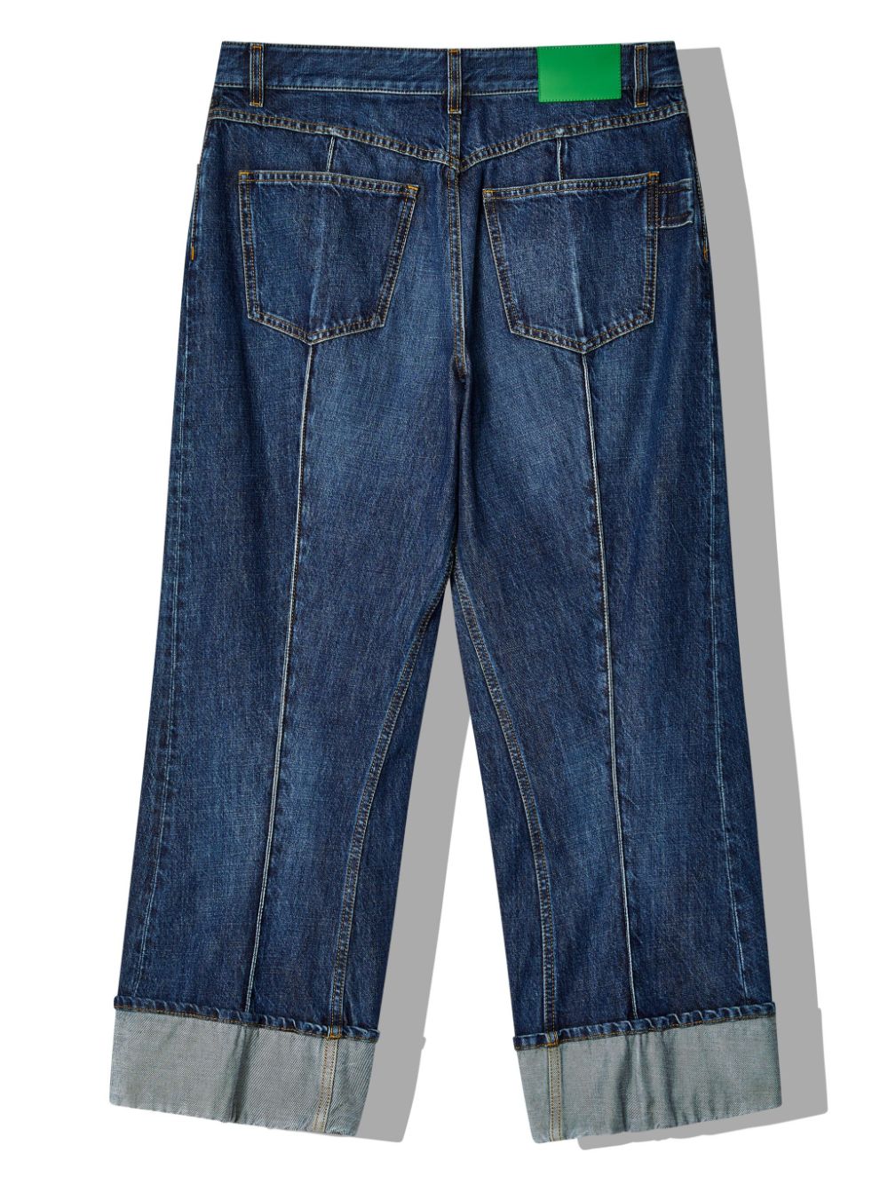 Bottega Veneta cropped wide-leg jeans - Blauw