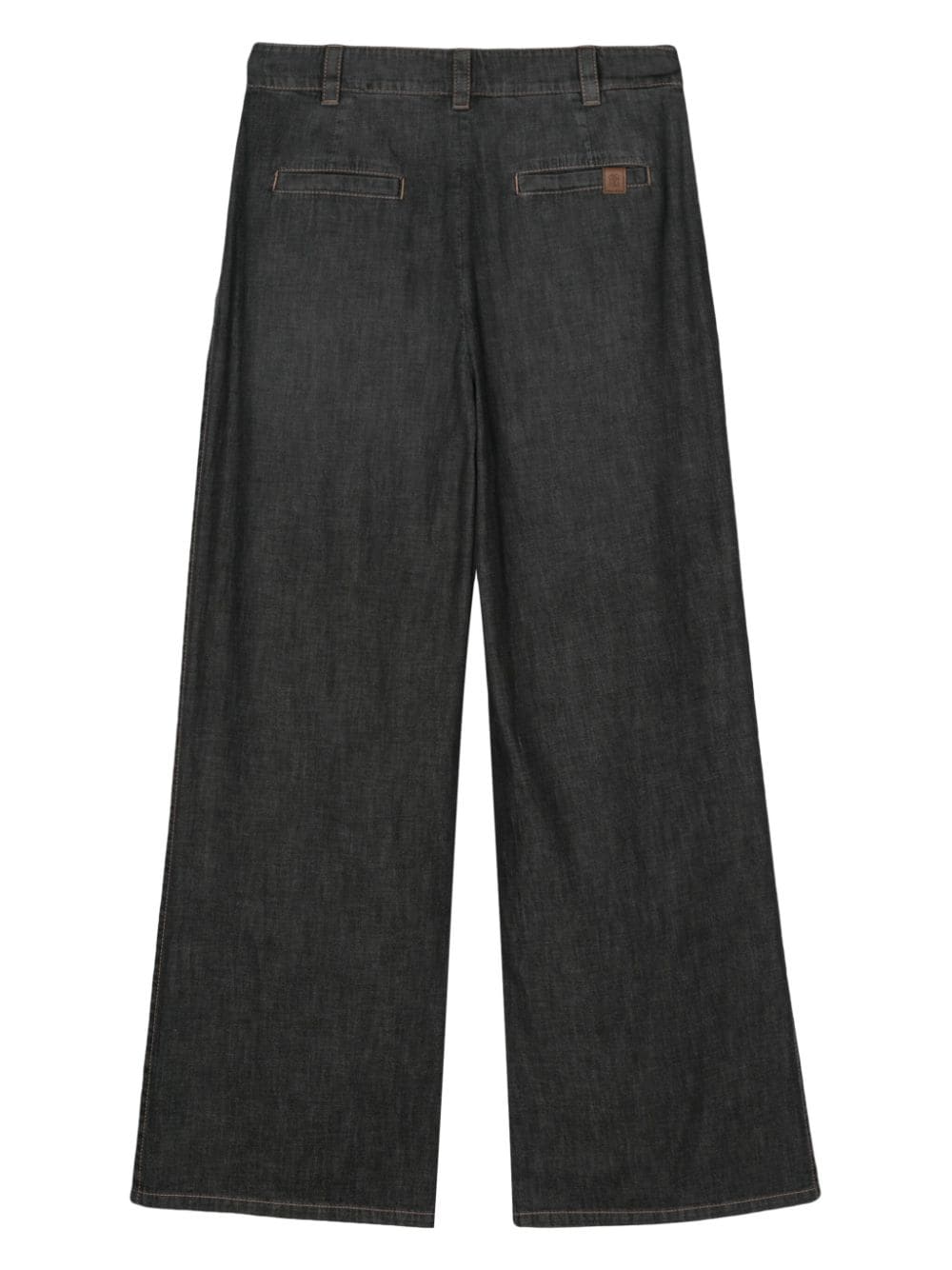 Brunello Cucinelli Jeans met wijde pijpen - Zwart