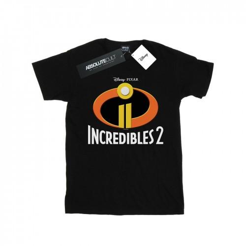 Disney Girls Incredibles 2 Emblem Logo Cotton T-Shirt