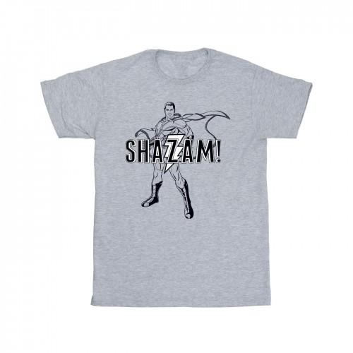 DC Comics Girls Shazam Outline Cotton T-Shirt