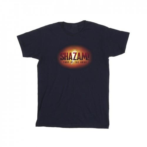 DC Comics Girls Shazam Fury Of The Gods 3D Logo Flare Cotton T-Shirt
