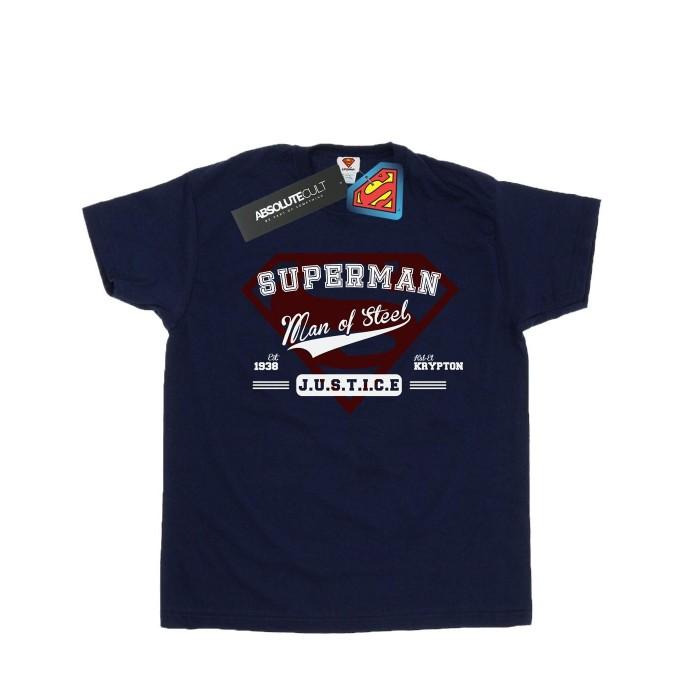 DC Comics Girls Superman Man Of Steel Cotton T-Shirt