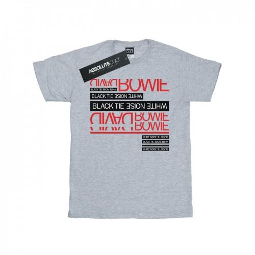 David Bowie Girls Black Tie White Noise Cotton T-Shirt