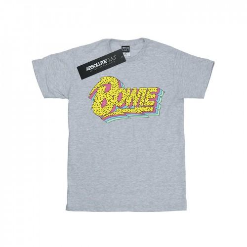 David Bowie Girls Moonlight 90s Logo Cotton T-Shirt