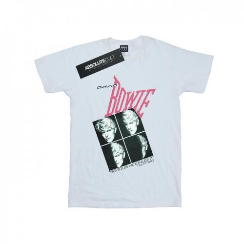 David Bowie Girls Serious Moonlight Tour 83 Cotton T-Shirt