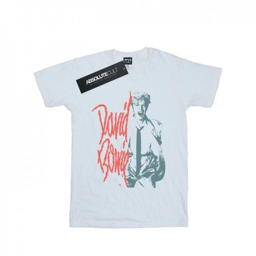 David Bowie Girls Mono Shout Cotton T-Shirt