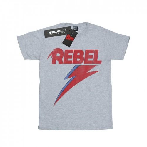 David Bowie Girls Distressed Rebel Cotton T-Shirt