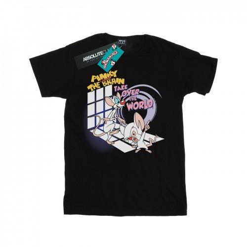 Animaniacs Girls Pinky And The Brain Take Over The World Cotton T-Shirt
