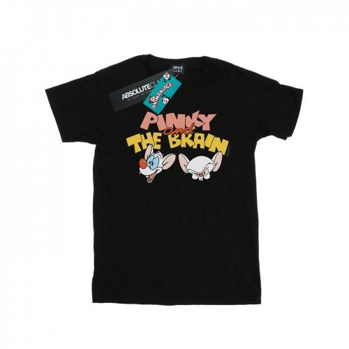 Animaniacs Girls Pinky And The Brain Heads Cotton T-Shirt