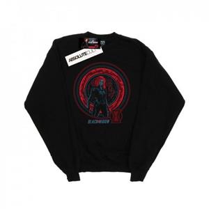 Marvel Girls Black Widow Movie Computer Globe Sweatshirt