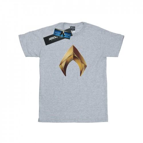 DC Comics Girls Aquaman Emblem Cotton T-Shirt