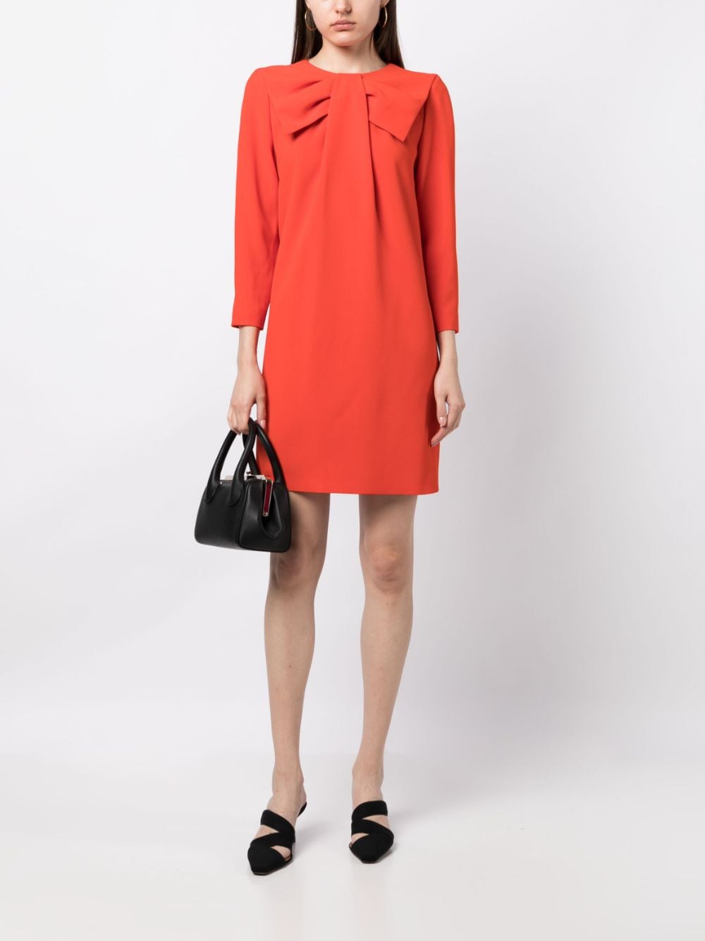 Paule Ka Mini-jurk met strikdetail - Rood