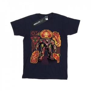 Marvel Girls Avengers Infinity War Hulkbuster Blueprint Cotton T-Shirt