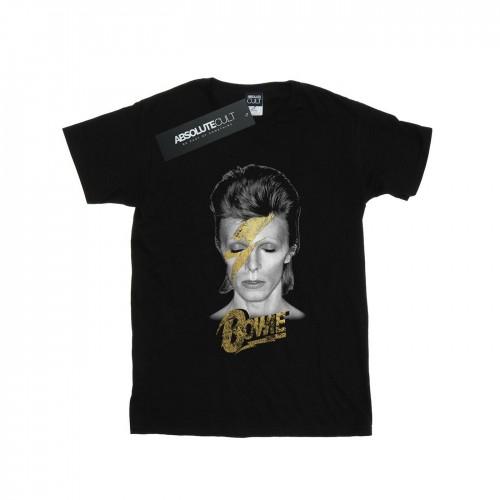 David Bowie Boys Aladdin Sane Gold Bolt T-Shirt