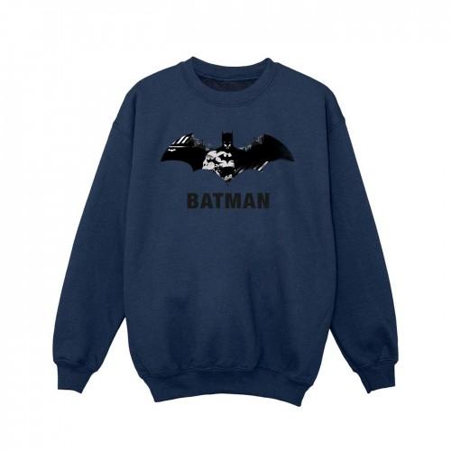DC Comics Girls Batman Black Stare Logo Sweatshirt