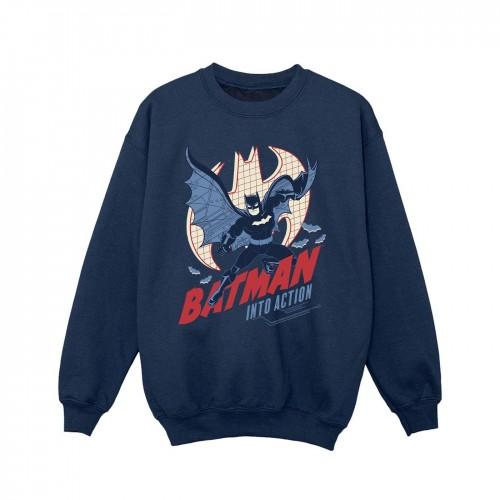 DC Comics Girls Batman Into Action Sweatshirt