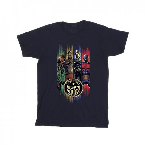 DC Comics Girls Black Adam JSA Gold Badge Cotton T-Shirt