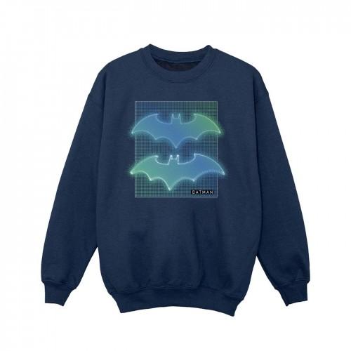 DC Comics Girls Batman Grid Gradient Sweatshirt