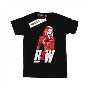 Marvel Girls Black Widow Movie Logo Artwork Cotton T-Shirt