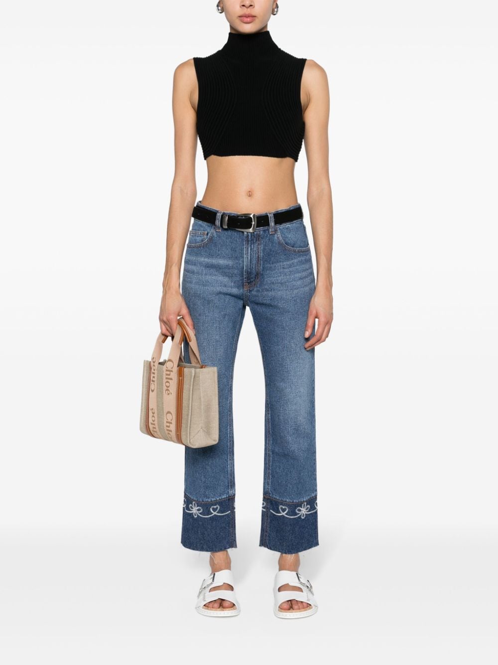 Chloé Cropped jeans - Blauw