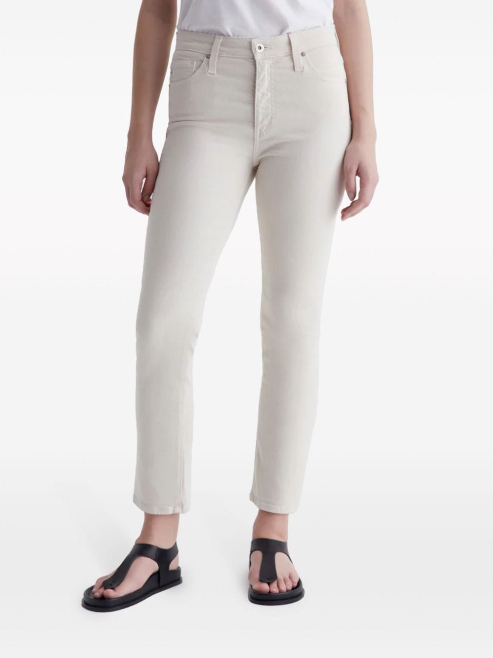 AG Jeans Mari slim-cut cropped jeans - Beige