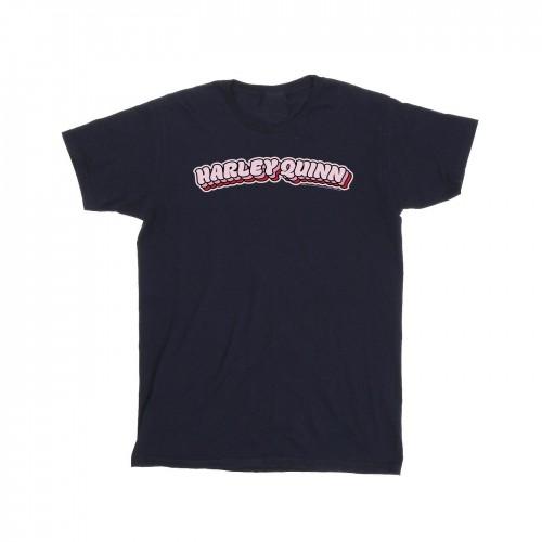 DC Comics Girls Batman Harley Quinn Logo Cotton T-Shirt