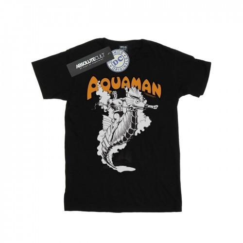 DC Comics Boys Aquaman Mono Action Pose T-Shirt