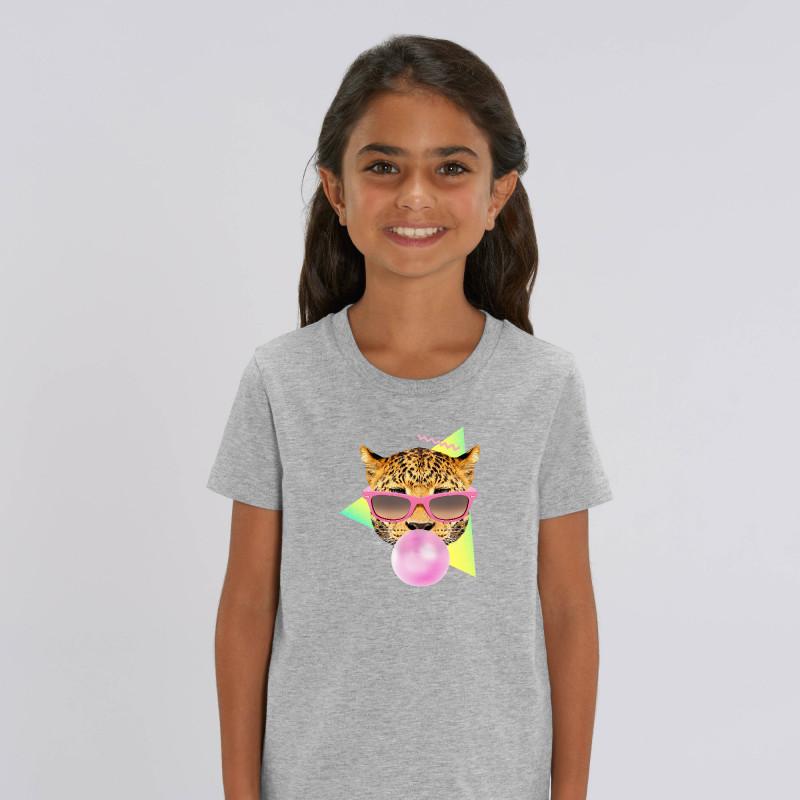 Le Roi du Tshirt Children's T-shirt BUBBLE GUM LEO