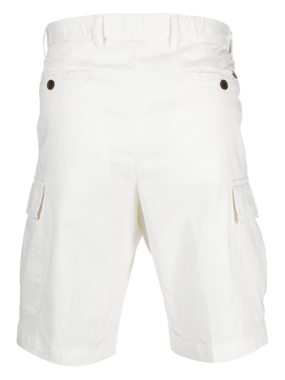 Corneliani Shorts met elastische taille - Wit