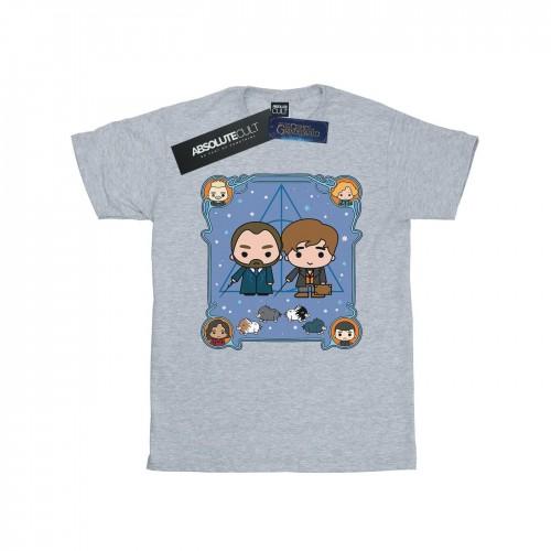 Pertemba FR - Apparel Fantastic Beasts Boys Chibi Newt And Dumbledore T-Shirt