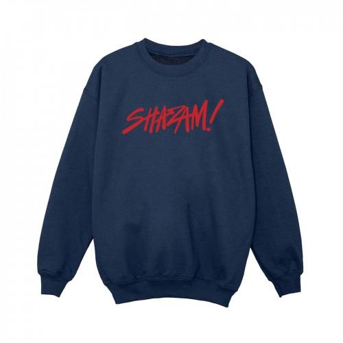 DC Comics Boys Shazam Fury Of The Gods Spray Paint Logo Sweatshirt