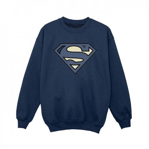DC Comics Boys Superman Indigo Blue Logo Sweatshirt