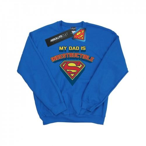 DC Comics Boys Superman My Dad Is Indestructible Sweatshirt