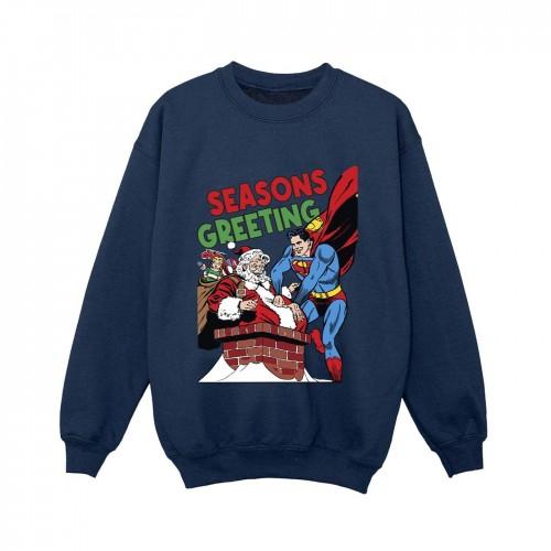 DC Comics Boys Superman Santa Comic Sweatshirt