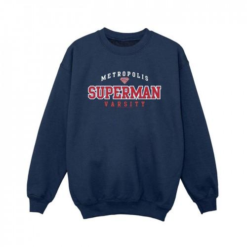 DC Comics Boys Superman Metropolis Varsity Sweatshirt