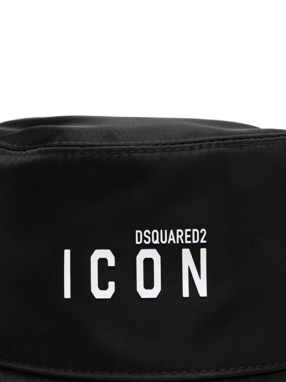 Dsquared2 Vissershoed met logoprint - Zwart