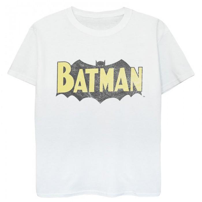 DC Comics Boys Batman Retro Shield Fade Distress T-Shirt