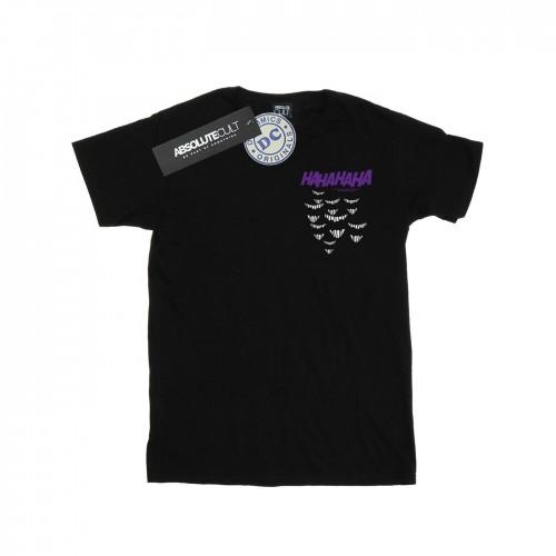 DC Comics Boys Batman Joker Smile Breast Print T-Shirt