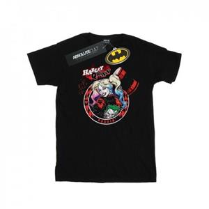 DC Comics Boys Harley Quinn Joker Patch T-Shirt
