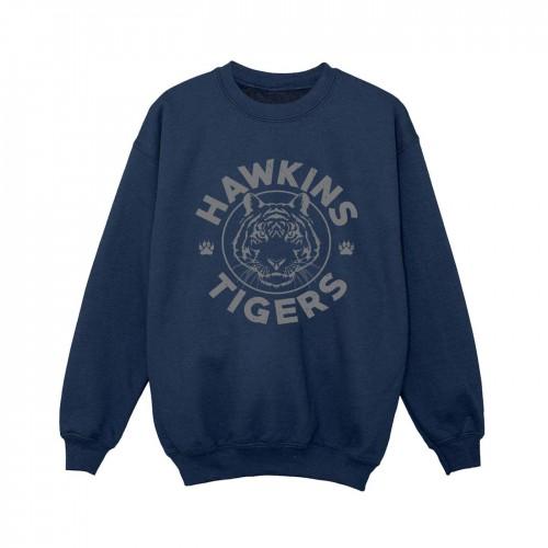 Pertemba FR - Apparel Netflix Boys Stranger Things Hawkins Grey Tiger Sweatshirt
