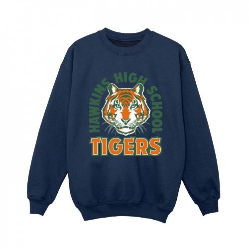 Pertemba FR - Apparel Netflix Boys Stranger Things Hawkins Arch Tiger Sweatshirt