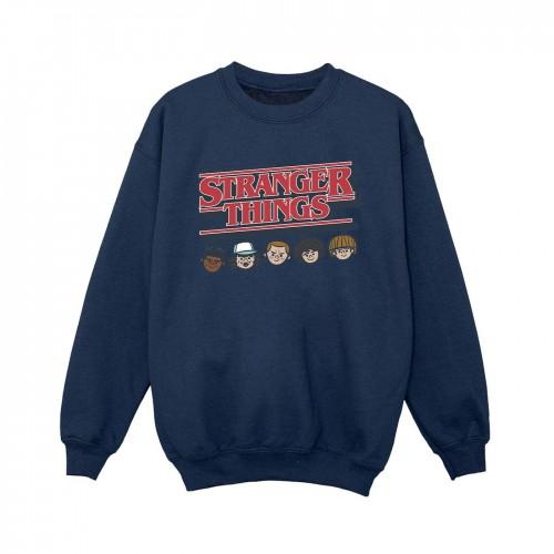 Pertemba FR - Apparel Netflix Boys Stranger Things Caricature Logo Sweatshirt