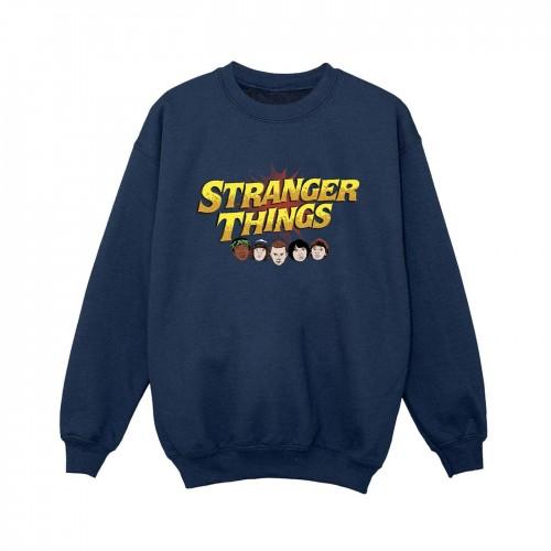 Pertemba FR - Apparel Netflix Boys Stranger Things Comic Heads Sweatshirt