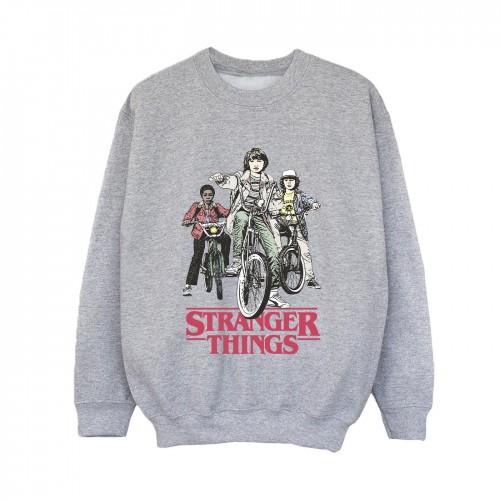 Pertemba FR - Apparel Netflix Boys Stranger Things Retro Bikers Sweatshirt