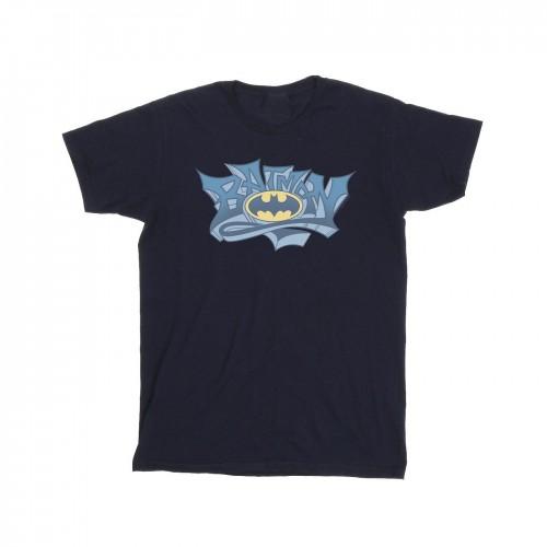 DC Comics Boys Batman Graffiti Logo T-Shirt